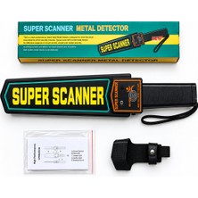 Multizone Super Scanner El Tipi Metal Üst Arama Dedektörü Güvenlik Metal Dedektörü 9V Üst Arama Cihazı