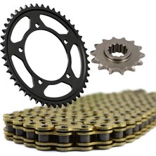 Zincir Dişli Seti Sarı Oringli 520 Zincir 14T-43T Ninja 250 R Moto Eay
