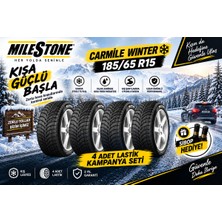 Milestone 185/65 R15 Carmile Winter 88H Kış Lastiği (4'lü Takım) (Üretim : 2026)