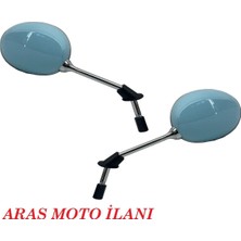 Ayna Takımı Turkuaz Renk Araro Cappucino 125 cc - 50 cc Moto Eay