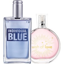 Avon Individual Blue Erkek Parfüm ve Wish Of Love Kadın Parfüm Paketi