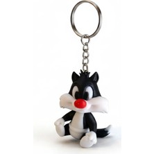 Magicland Sylvester Kedi Figürlü Dekoratif Anahtarlık - Sevimli Çanta Aksesuarı