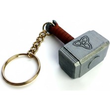 Magicland Thor Çekici Tasarım Dekoratif Anahtarlık - Mjolnir Figürlü Çanta Aksesuarı