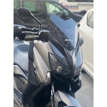 Xmax 250 -Xmax 400 Spor Kısa Ön Cam ,siperlik Koyu Füme 45 cm 2014-2017 Uyumlu Yamaha Moto Eay