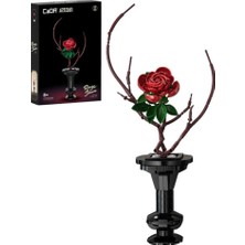 Maxi Trendy C59036W Cada Saksılı Red Rose Model 363 Parça Block Oyuncak