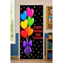 Promisebackdrop2 190X75CM Lastikli Okul Sınıfları Kapı Giydirme, Öğretmenler Günü Kutlu Olsun, Kumaş Kapı Giydirme, Sınıf Kapısı, Okul Etkinlik Kapı Giydirme
