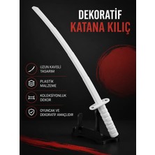 EMS 3D Katlanabilir Samurai 75CM  Beyaz - 3D Baskı Dekoratif Masaüstü Aksesuar