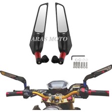 Ayna Scooter ve Gidondan Aynalı Tüm Motosikletler ve Atv Uyumlu Kanat Dikiz Moto Eay