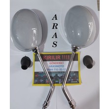 Ayna Takımı Gri Renk (Nardo Gri ) Araro Cappucino 125 cc - 50 cc Moto Eay