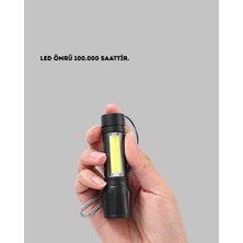 Epilons Profesyonel 4 Modlu Şarjlı El Feneri | 1300 Mah Batarya | Cree LED Teknolojisi