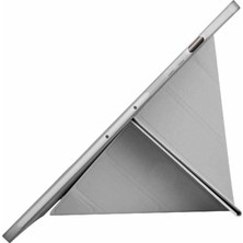 Eco Port Samsung Galaxy X510 Tab S9 Fe 11 Kılıf Kalemlikli Mars Tablet Kılıfı - Gri