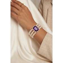 BB Bridal Boutique Kristal Taşlı Baget Taşlı Bileklik Gold Kaplama Taşlı Choker Tasarım Şık Bileklik