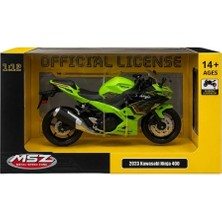 Genel Tedarik Detaylı 1/12 2023 Kawasaki Ninja 400 Motosiklet - Koleksiyonluk Tekli Paket BX-313415