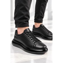 Eurosantex Büyük Numara Erkek Ayakkabı 45 46 47 48 49 50 Siyah Sneaker Büyük Beden Ayakkabı