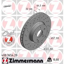 Zimmermann Fren Dıskı On W204 S204 W212 S212 C207 A207 Zımmermann A2044211012