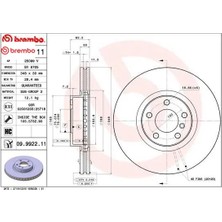 Fren Dıskı On E70 E71 E72 F15 F16 Brembo 34116886477/ 34116793244
