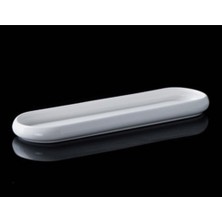 Acar SCT-21-0232 Bianco Perla 6 Adet Porselen Oval Kayık Tabak 28X7.5X2 cm