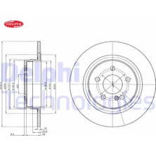 Delphi Fren Dıskı Arka W204 S204 C204 C207 A207 Delphı A2044231512