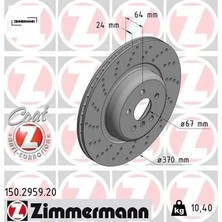 Zimmermann Fren Dıskı Havalı Delıklı Arka Sol G30 G32 G11 Zımmermann 34216878179