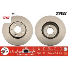 Ön Fren Aynası Adet Grandeur 11 I30 08-12 Ceed 12 Soul 14 Trw 51712A6600/ 517122L500
