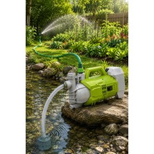 SCHUTZENGER 24V Şarjlı Jet Bahçe Su Pompası 4.0AH 2800 L/h 2.2 Bar 22 Metre Basma Yüksekliği