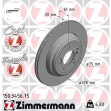 Zimmermann Fren Dıskı Arka Sag M5 E39 Zımmermann 34212228802