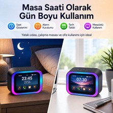 Hiltech Yapay Zeka Sesli Asistan Destekli Akıllı Bluetooth Hoparlör Dokunmatik Ekranlı Masa