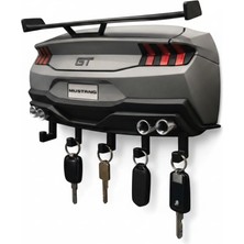 Magicland Ford Mustang Gt Tasarım Duvar Anahtarlık Askısı - Dekoratif Anahtar Tutucu