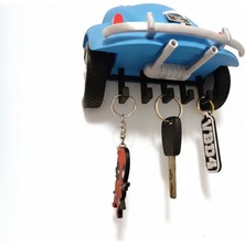 Magicland Volkswagen Beetle Tasarım Duvar Anahtarlık Askısı - Dekoratif Anahtar Tutucu