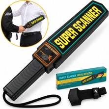 Multizone Super Scanner El Tipi Metal Üst Arama Dedektörü Güvenlik Metal Arama Cihazı