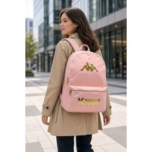 Kappa Pembe Sırt Çantası Günlük Kullanım Için Şehir Çantası 43X30X13 cm