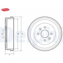 Delphi Fren Kampanası Arka Renault Clıo V 19> Kangoo Iıı 23> Delphı 432068931R