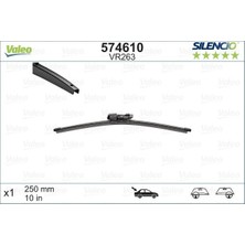 Valeo Edntrend Silencio VR263 X1 250MM Arka Scirocco Silencio X-Trm Flat Blade Muz Tipi Silecek Binek