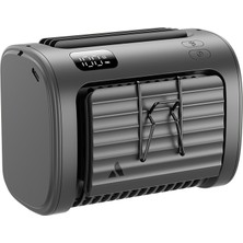 Aecooly UH01 Flow 01 Dijital LED Göstergeli 5 Kademeli Bel ve Boyun Tipi Soğutucu Fan 6000MAH Gri