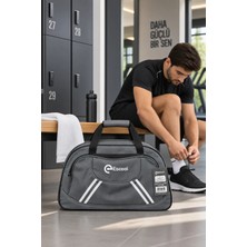 Dodomar Fitilli Spor ve Seyahat Çantası Gri 2 Gözlü 38X62X20 cm Günlük Kullanım