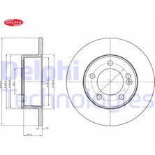 Delphi Arka Fren Aynası Renault Master Iıı 10> Opel Movano B 13> 2.3dci 305×12X71.5 5 Delik Tek Teker Delphı 432064087R/ 4421080/ 93168847