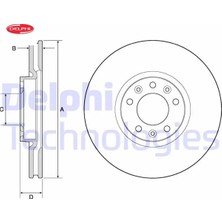 Delphi Ön Fren Aynası Astra L 21> Grandland-Combo E 19> Partner-Berlıngo 18>-508 18>-5008-308-3008-C4-C5- 4 Delphı 4249.K1/ 4249.93/ 3641958