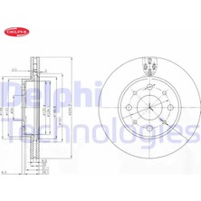 Delphi On Fren Dıskı 500 08 500C 09 Panda 12 Ka 1.3 Tdci 09 0.9-1.2-1.4-1.3dmtj 240.5 Delphı 46788929/ 51742727