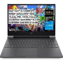 Hp Victus 15-FA1034NT 7N9V3EA I5-13500H 16 GB 512 GB SSD RTX4050 15.6" Full Hd Gaming Laptop