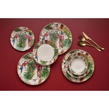 Rani Mobilya Rani Home Yemek Takımı (24 Parça) Hermia Çok Renkli HE-6793