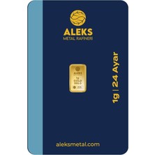 Aleks Metal Rafineri AgaKulche 1 gr 995 24 Ayar AMR Külçe Altın