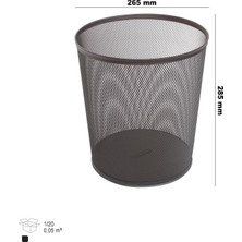 Ark 1145 Metal Konik Çöp Kovası Perforeli 260X280