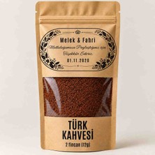 Nasuh Kahve Kişiye Özel Türk Kahvesi Hediyelik Paketi – Özel Gün Kahvesi – 2 Fincan (12 G) 50 Adet