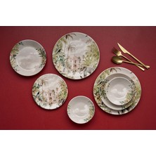 Rani Mobilya Rani Home Yemek Takımı (24 Parça) Hermia Çok Renkli HE-6794