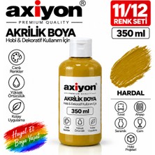 Axiyon Art Akrilik Boya 350 ml Hardal – Su Bazlı Hobi ve Dekoratif Boya