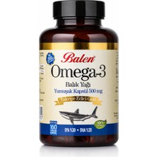 Balen Omega 3 Balık Yağı Yumuşak Kapsül 650 mg* 160