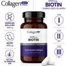 Collagen Forte Platinum Biotin 5000mcg Collagen Complex 1500mg X 60 Tablet