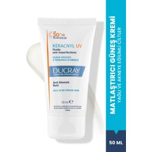 Ducray Keracnyl UV Fluid SPF 50+ Yağlı ve Akneye Eğilimli Ciltler için Güneş Kremi 50 ml
