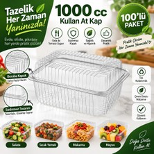 Yatağan Ambalaj 1000 cc 100'LÜ Kullan At Bombe Kapaklı Sızdırmaz Kap
