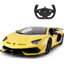 Rastar 1:14 Uzaktan Kumandalı Lamborghini Aventador Araba 34 cm Sarı Renk 5 - 7 Yaş Aralığına Uygun